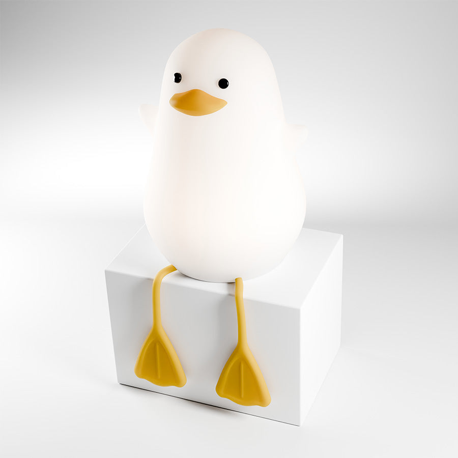 Detská nočná lampa silikónová - Kačička Lumi Lulaby