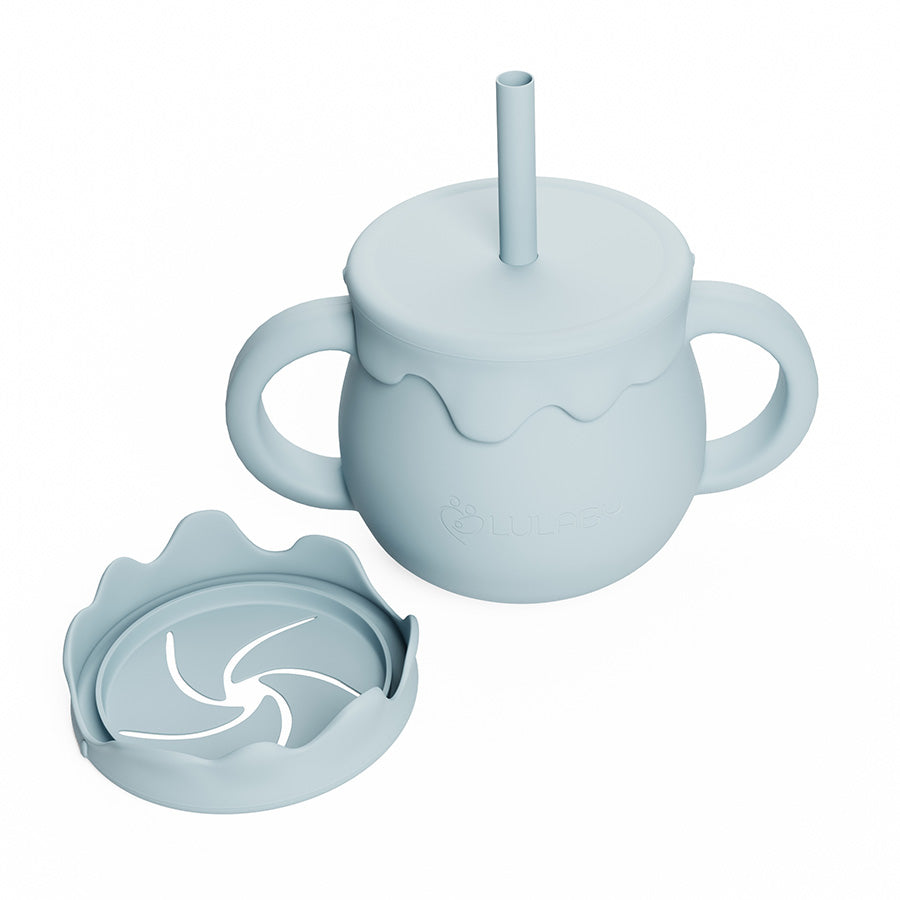 6-dielny silikónový set riadu pre deti