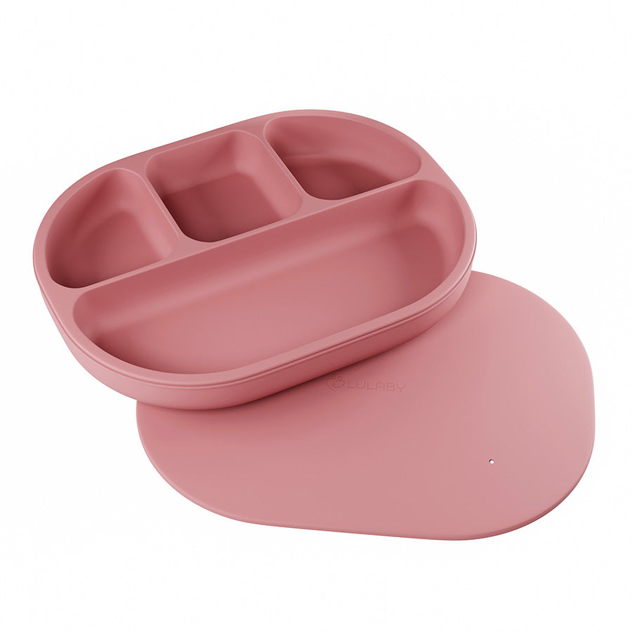 Silikónový tanier s prísavkou 4-dielny | 6 farieb