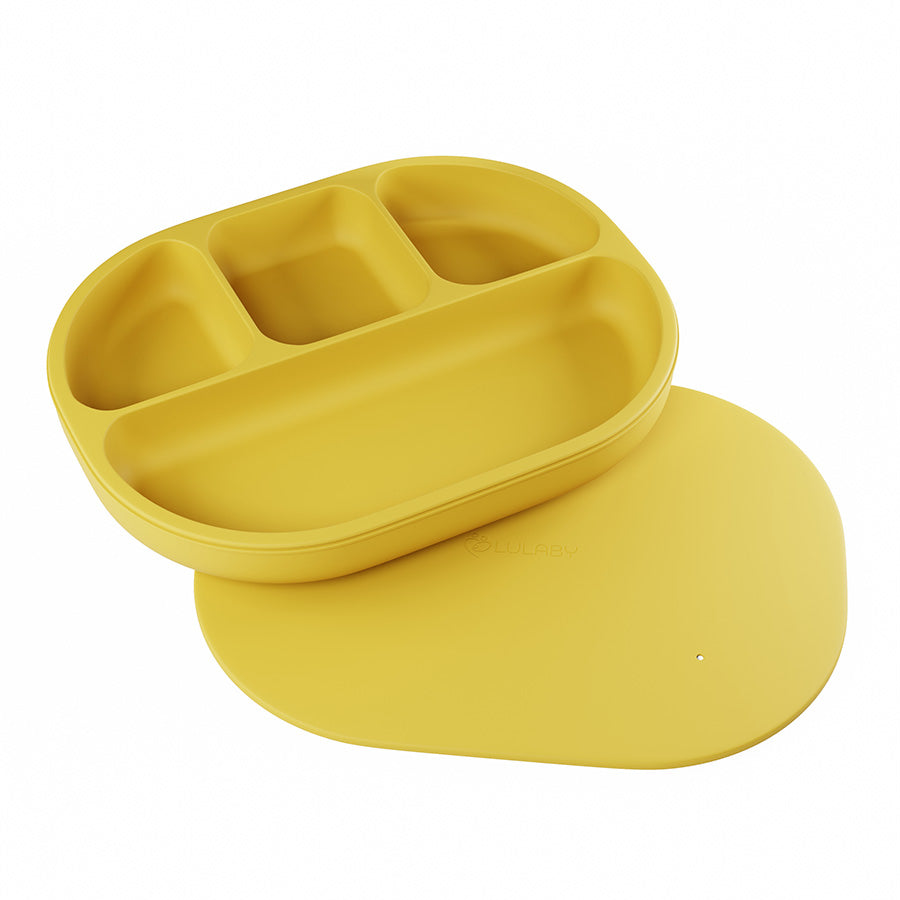 Silikónový tanier s prísavkou 4-dielny | 6 farieb