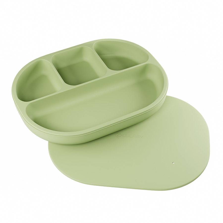 Silikónový tanier s prísavkou 4-dielny | 6 farieb