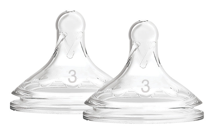 Cumlík na fľaše Option+ široké hrdlo 6m+ silikónový 2ks