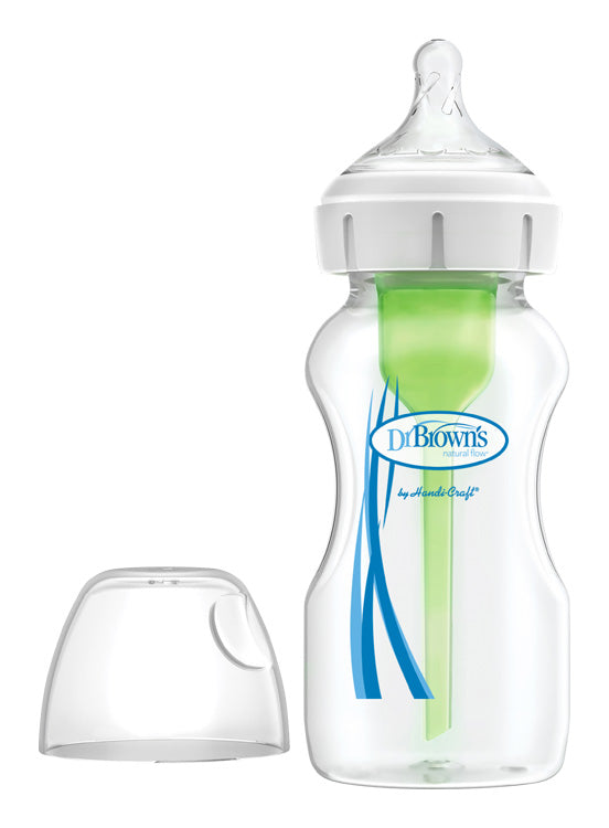 Fľaša antikolik Options+ široké hrdlo 270ml plast