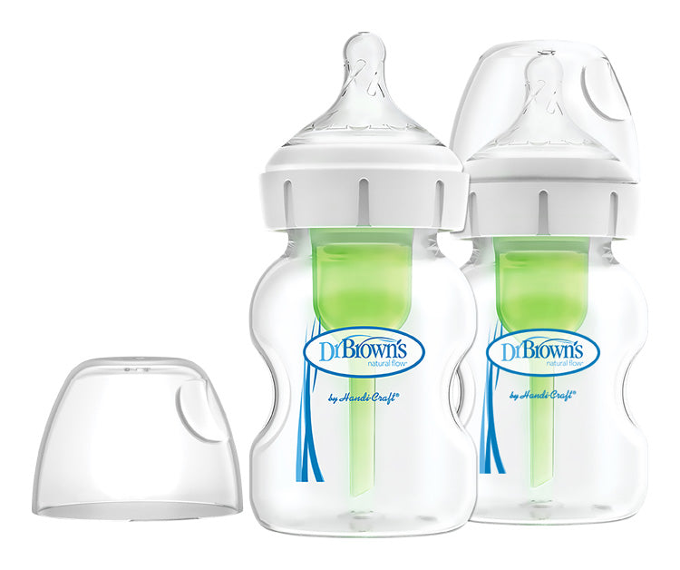 Fľaša antikolik Options+ široké hrdlo 2x150ml plast