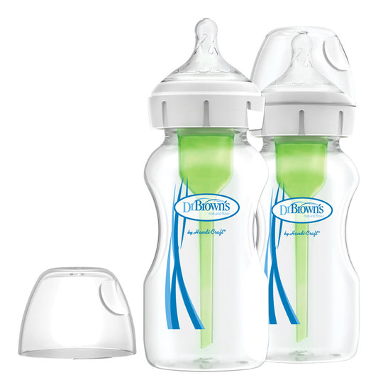 Fľaša antikolik Options+ široké hrdlo 2x270ml plast