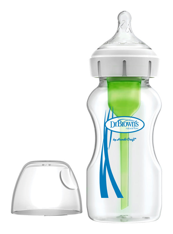 Fľaša antikolik Options+ široké hrdlo 270ml sklo