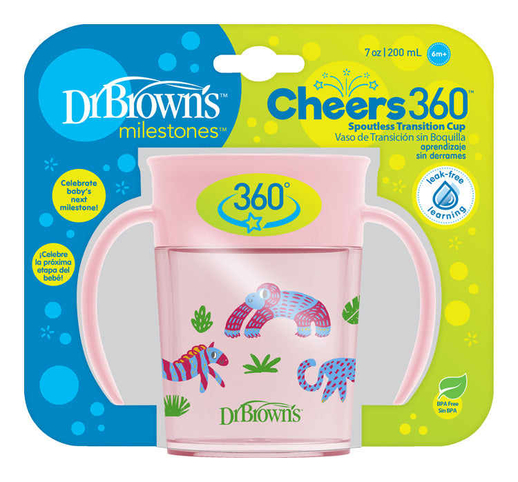 Hrnček Cheers360 6m+ 200ml ružový