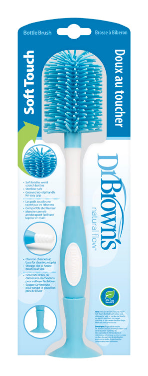 Kefa na fľaše Soft silikónová modrá