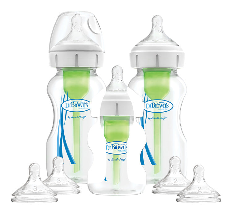 Súprava 3 fliaš Options+ široké hrdlo štartovacia