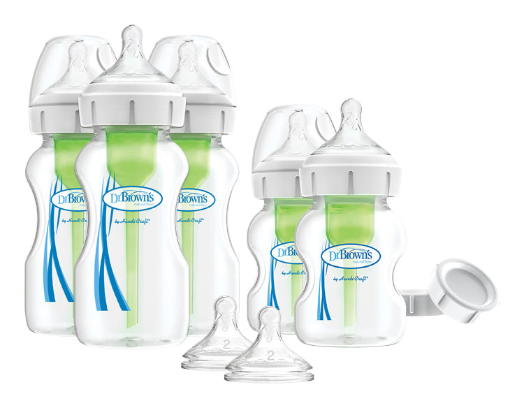 Súprava 5 fliaš Options+ široké hrdlo novorodenecká