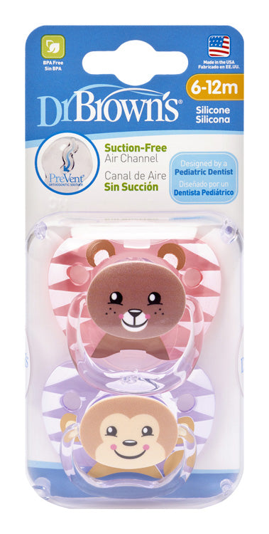 Cumlík PreVent 6-12m ružový 2ks