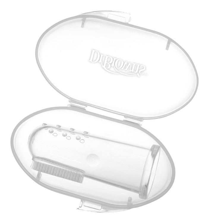 Zubná kefka prstová masážna s puzdrom 3m+