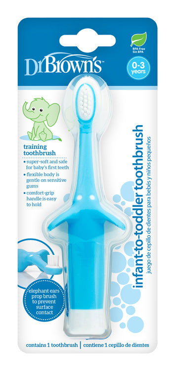 Zubná kefka tréningová 0-3r modrá