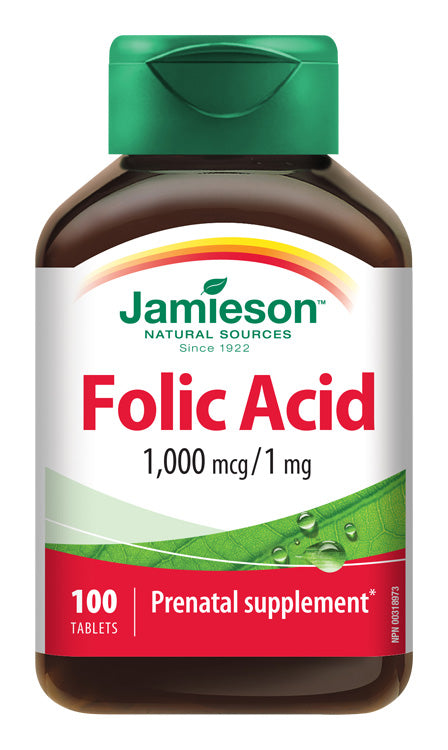 Folic acid - Kyselina listová 1000mg 100 tbl