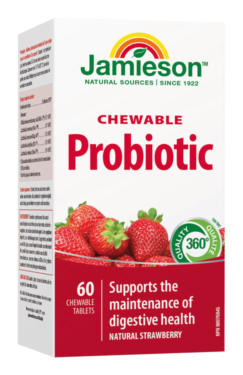 Probiotic tablety na cmúľanie s jahodovou príchuťou 60 tbl.