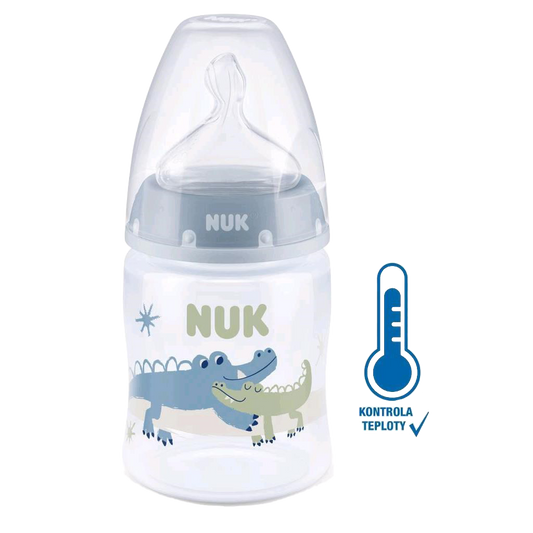 Dojčenská fľaša NUK First Choice Temperature Control 150 ml blue