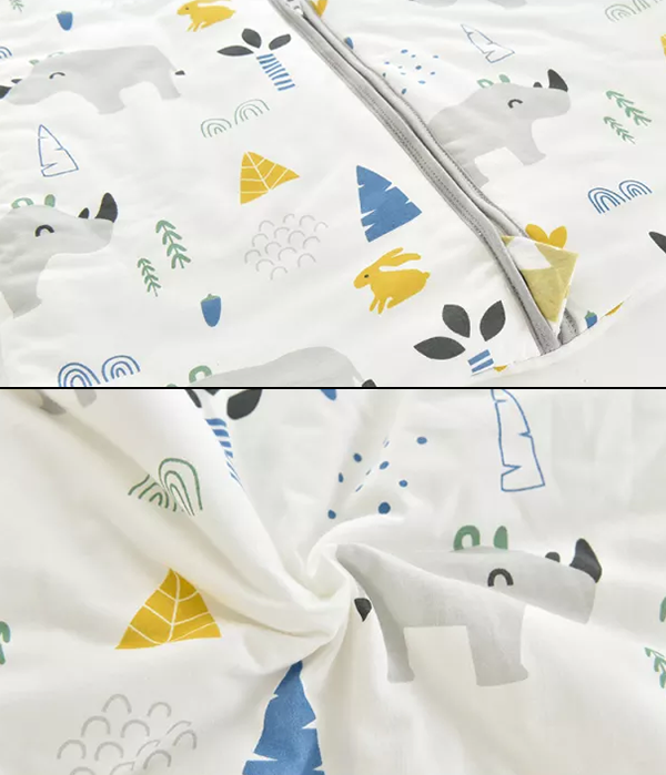 Celoročný detský spací vak Modrý jura 2,5 TOG